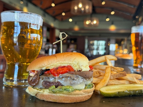 Iron Hill's Big Haas Burger.