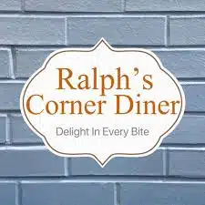 Ralphs Corner Diner logo.