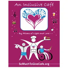 so much to give inclusive café logo