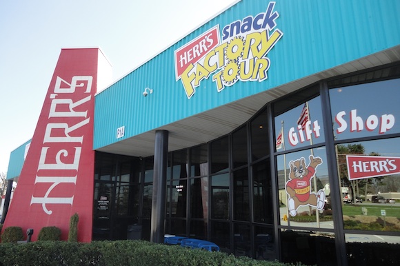 You haven’t lived until you’ve tried a fresh Herr’s Potato Chip hot off the line during the Herr’s Snack Factory Tour.
