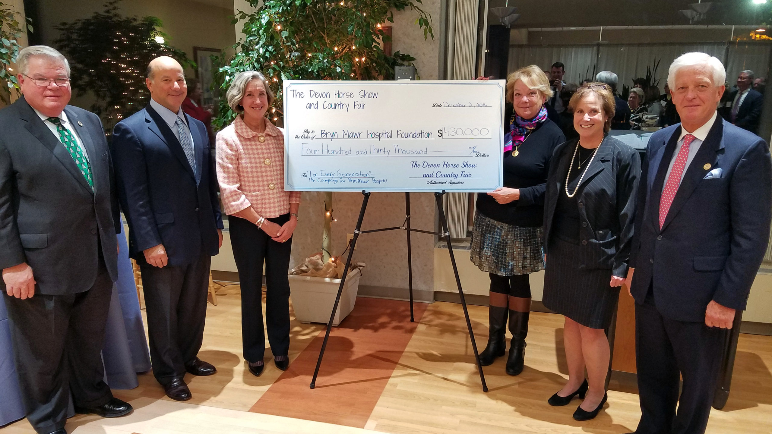 Devon Horse Show Donates $430,000 to Bryn Mawr Hospital