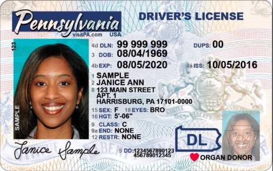 Pennsylvania Driver's License