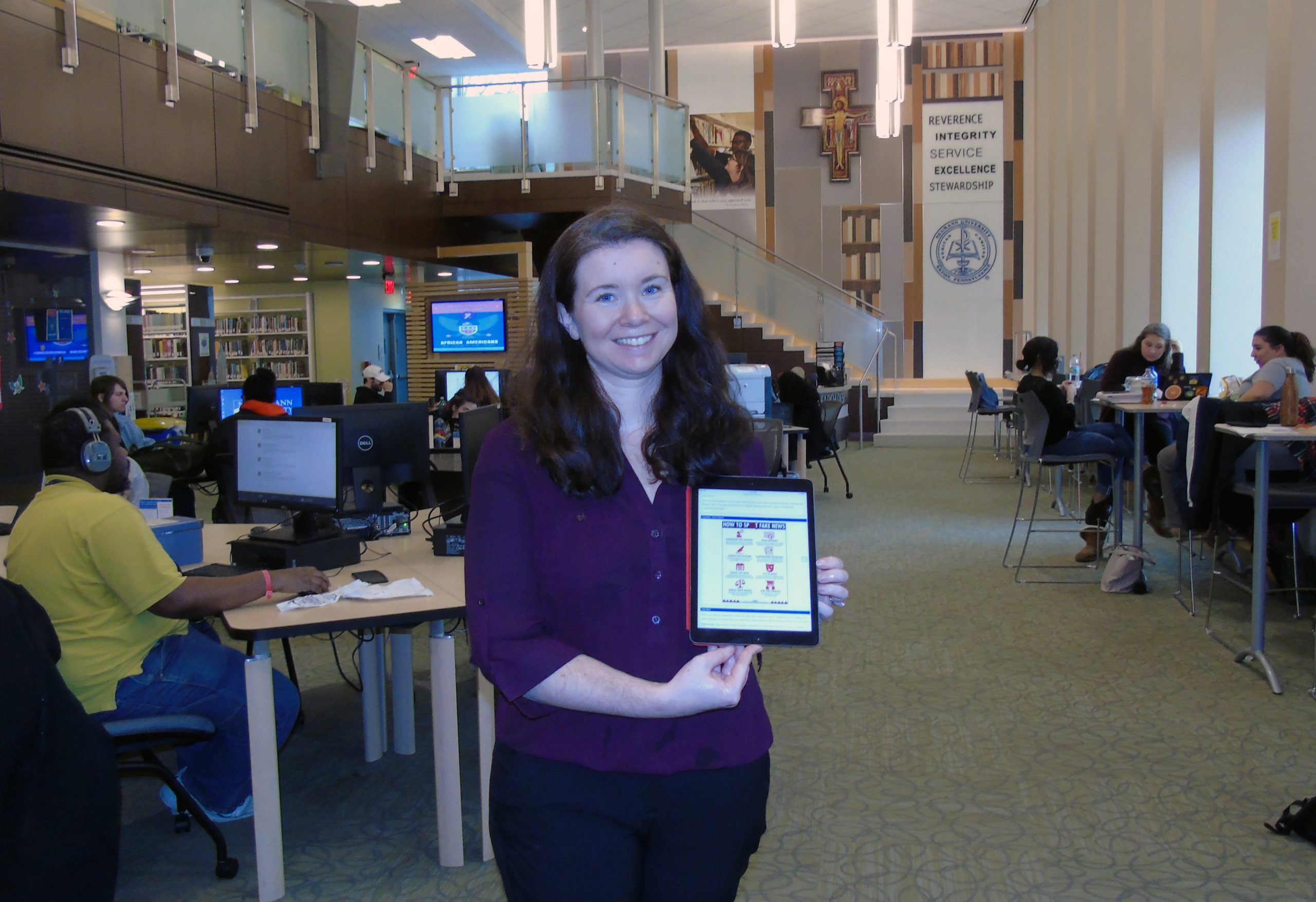 From DELCO: Neumann University Librarian Fights Against Fake News – One Classroom at a Time