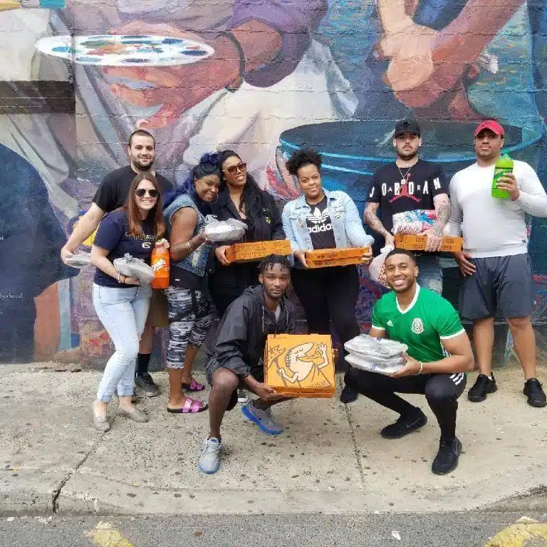 Helping homeless addicts is starting with pizza