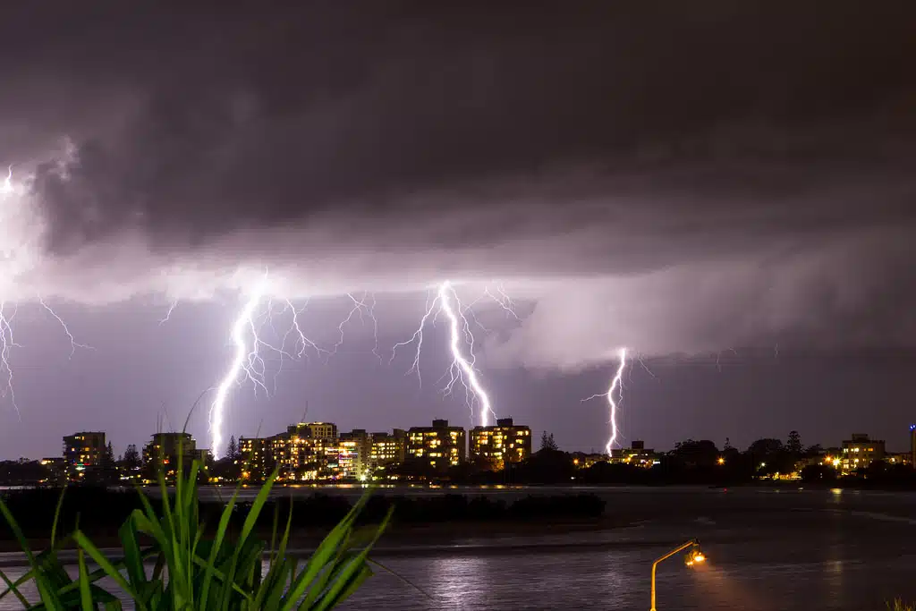 Lightning storm