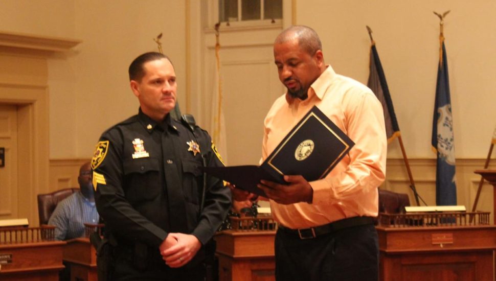 Norristown council honors Montco sheriff’s sergeant for heroic efforts