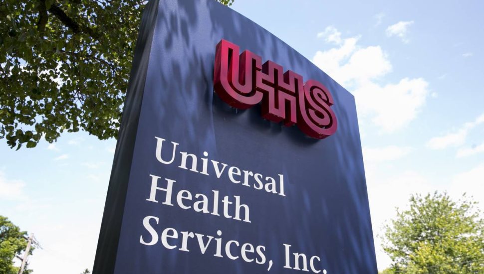 Universal Health Services sign.