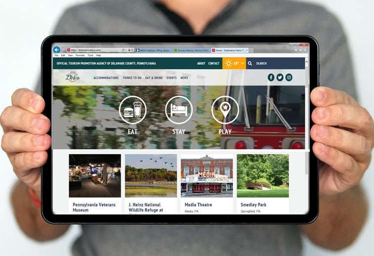 Delco tourism bureau launches new website