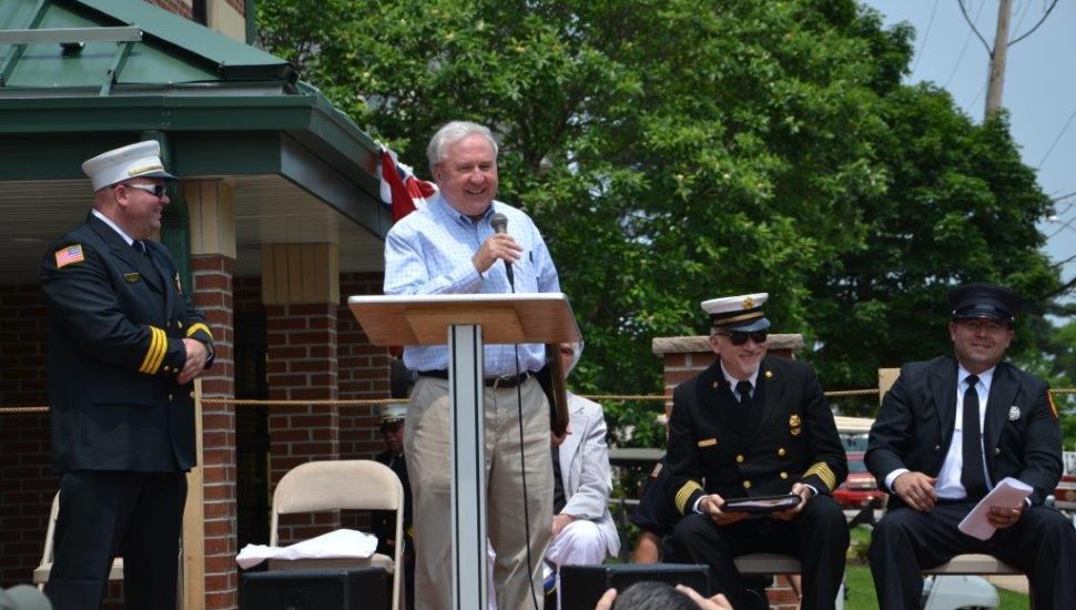 Former state Sen. John Rafferty inducted as honorary firefighter