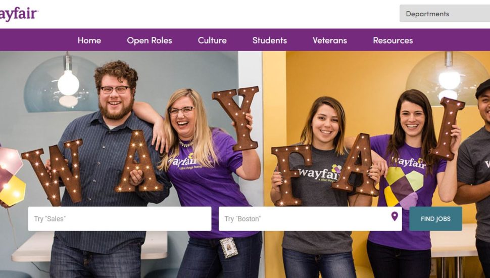 Wayfair pop-up opening in King of Prussia and now hiring