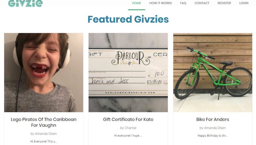 Givzie, LLC launches collective giving platform for one big gift instead of 20 small gifts