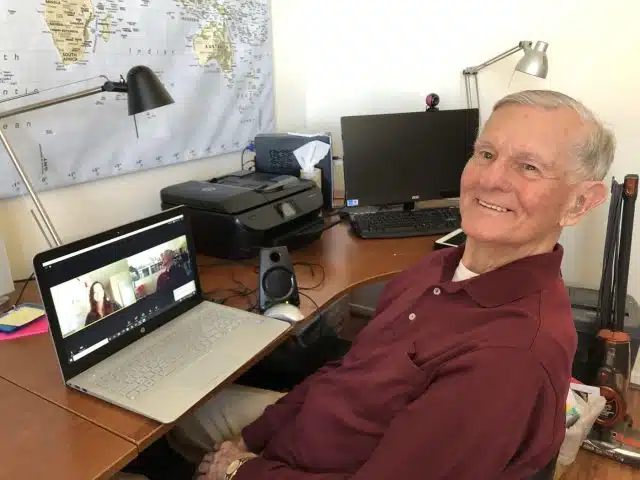 Haverford College Students Give Respite to Dementia Caregivers with Weekly Smile Virtual Program
