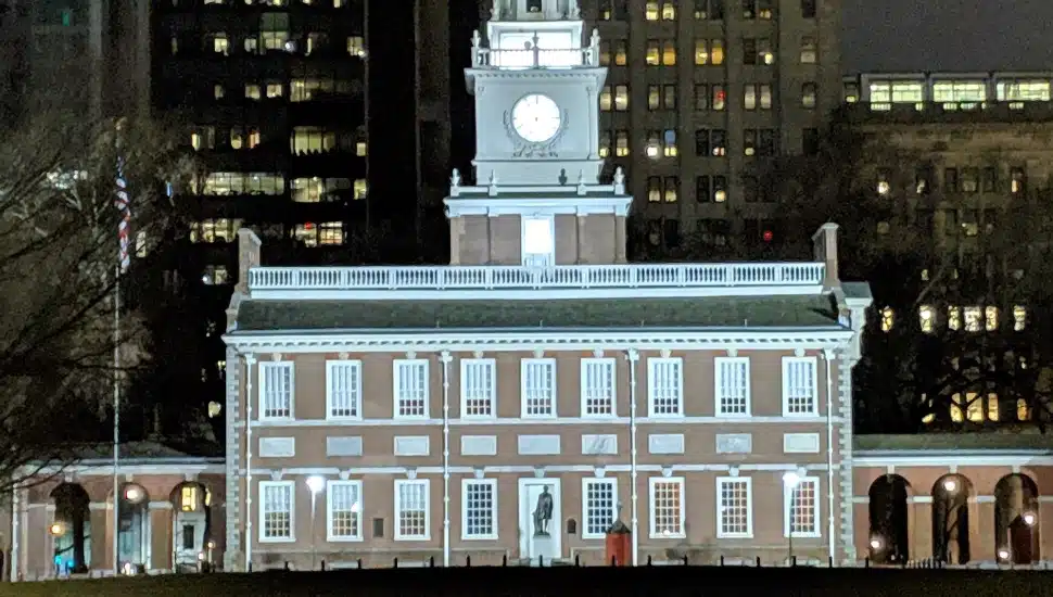 Independence Hall in Philadelphia.