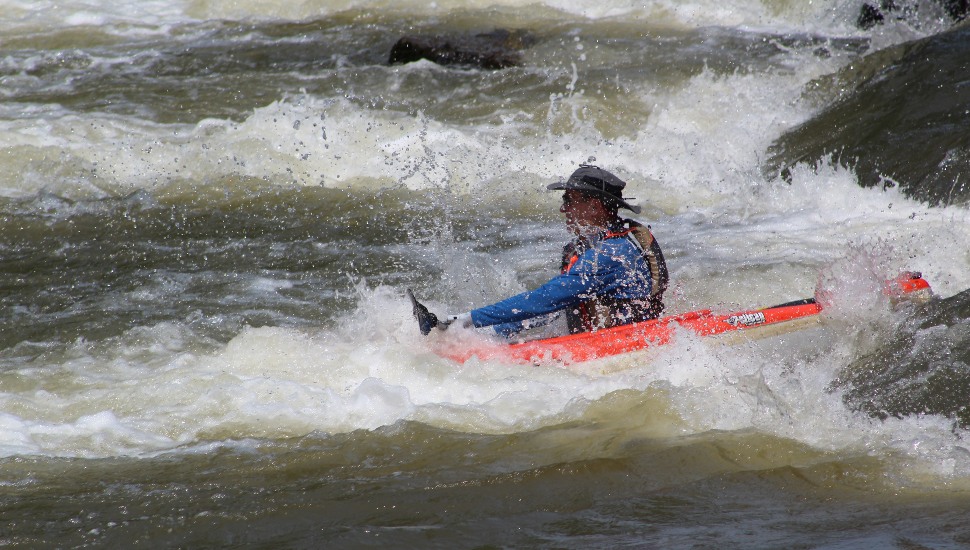 man in kayak