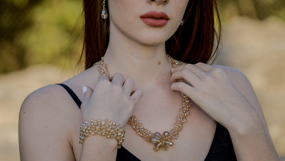 Young Woman Wearing Jewelry