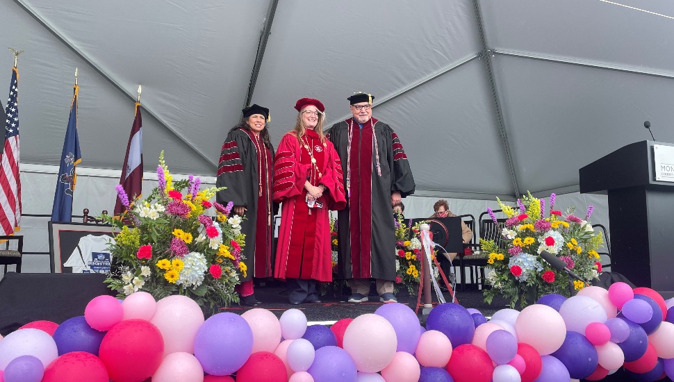 alt="inauguration of sixth president at MCCC"