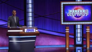 Bill Whitaker hosting Jeopardy
