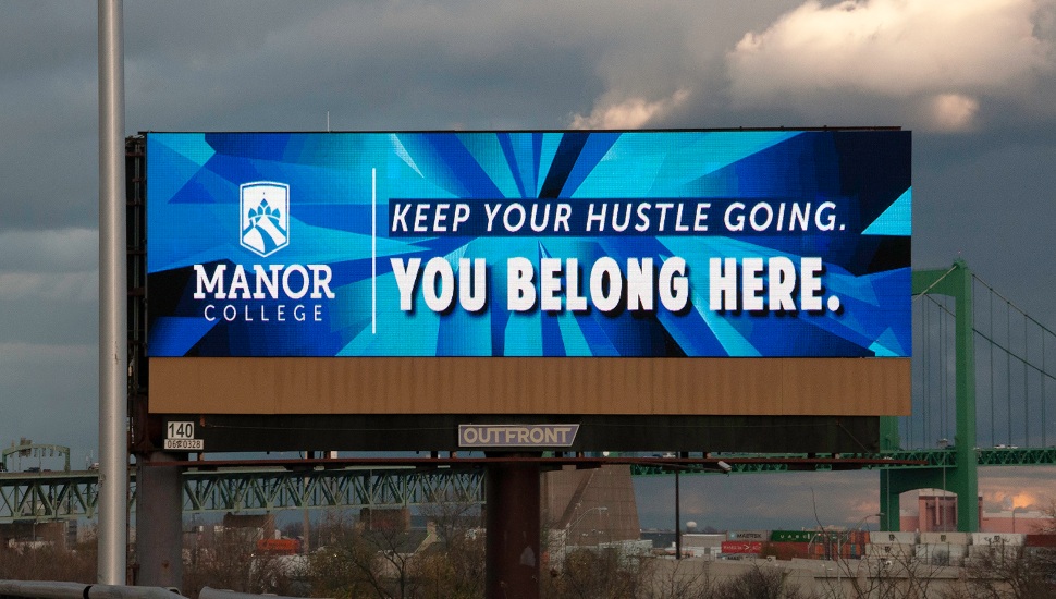 CUPPIE awards Billboard at Manor College
