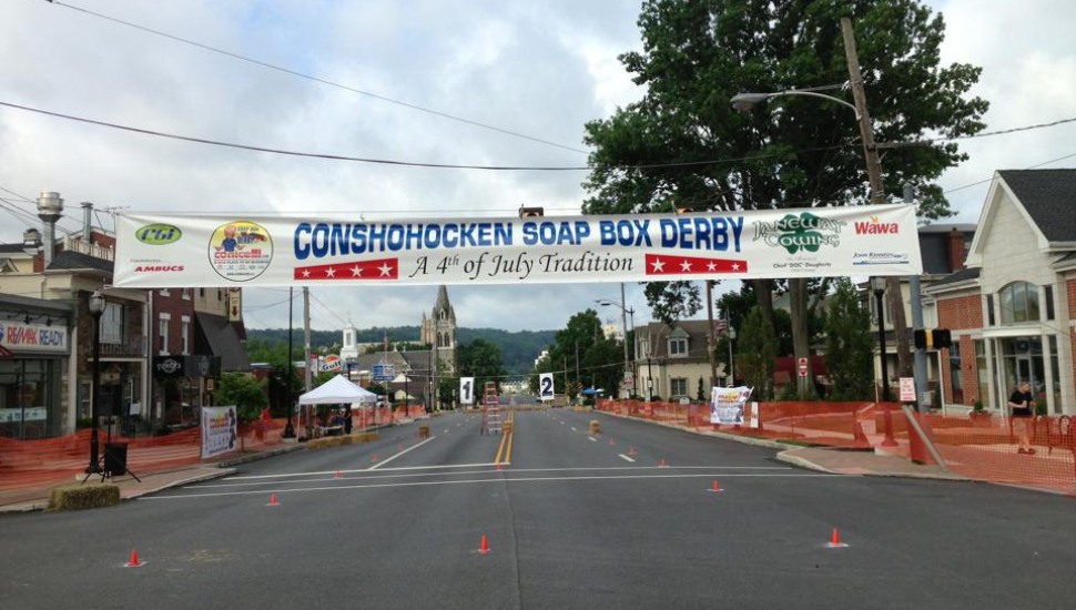 Conshohocken Soap Box Derby sign