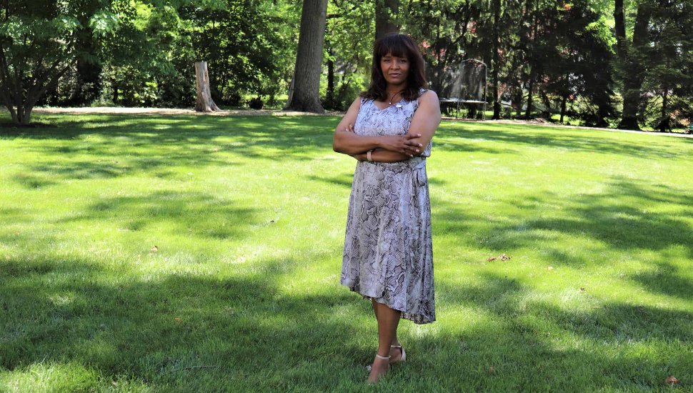 woman standing in grass