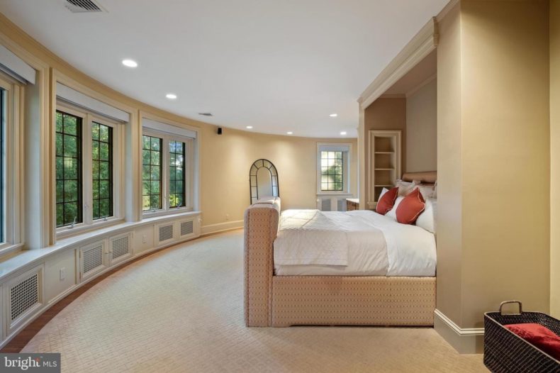 luxurious bedroom at Bowman Avenue house