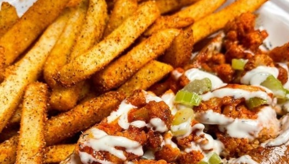 A plant-based dish from The Cheezy Vegan in Wodlyn.