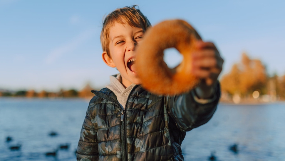 boy with everything bagel