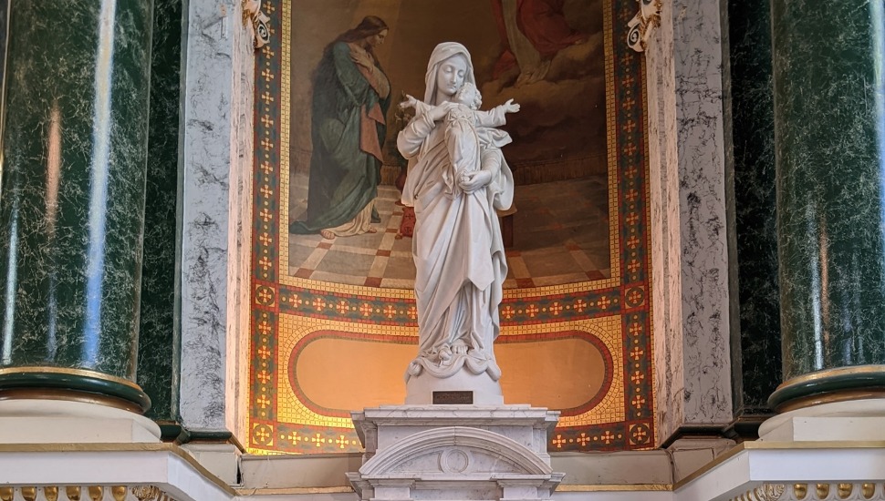 St Patrick church norristown statue of angel