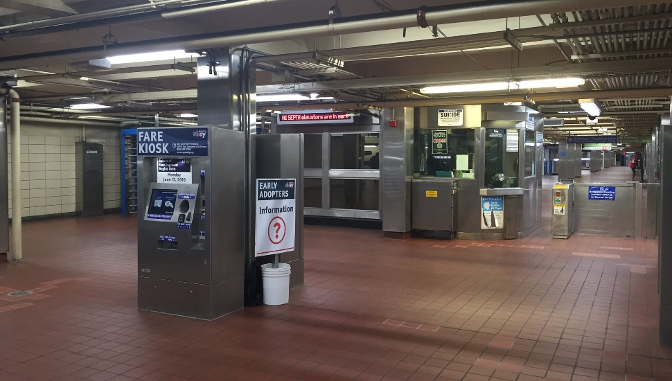 SEPTA Key Card kiosk