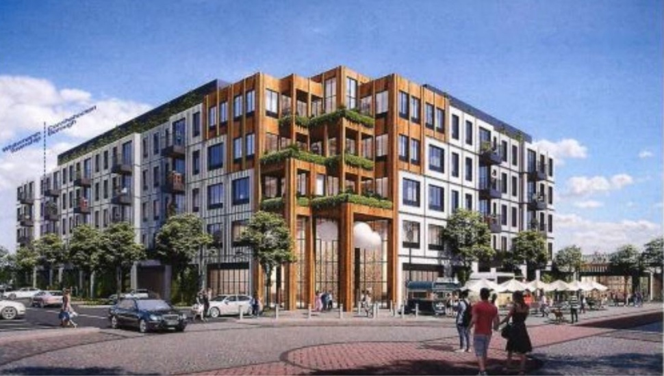 Apartment building for riverfront