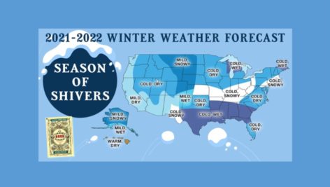 Old Farmer's Almanac Winter 2022 Prediction