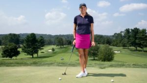 Ashley Grier playing golf at Overbrook Golf Club