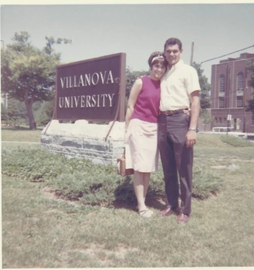 Barbara and Frank at Villanova in 1965.