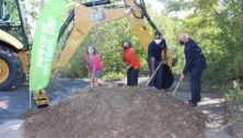 groundbreaking on Chester Valley Trail Extension.