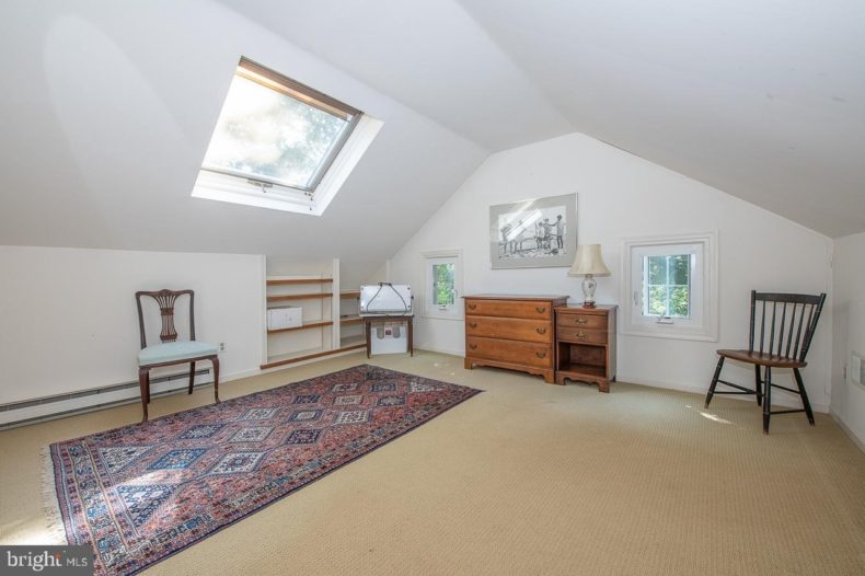 attic space in Traditional Colonial