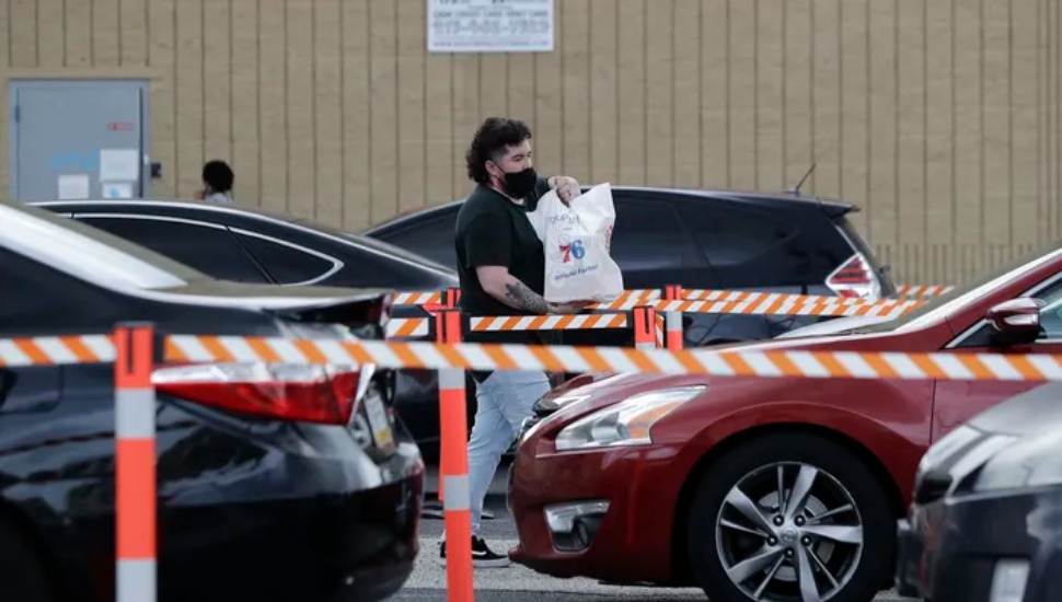 Gopuff delivery person in Ardmore.