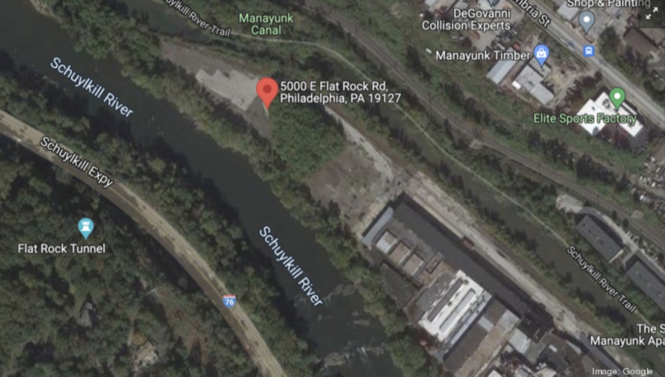 Google maps image in Manayunk