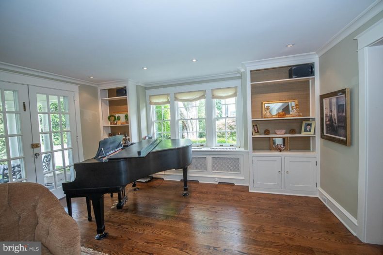 Piano in living room