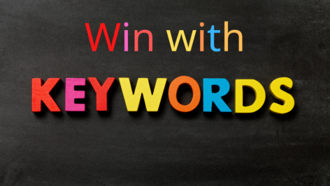 Win with Keywords Letterboard