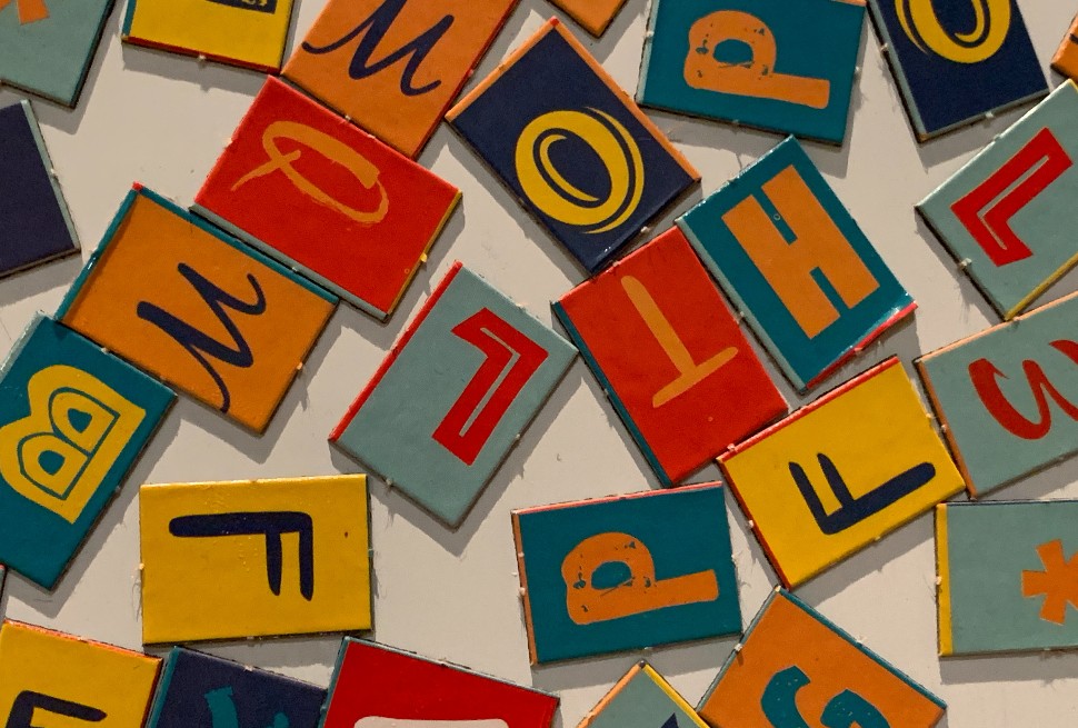 How to spell with word tiles