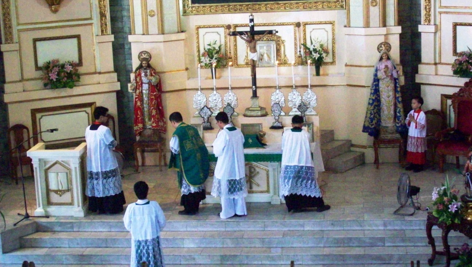church altar and sanctuary