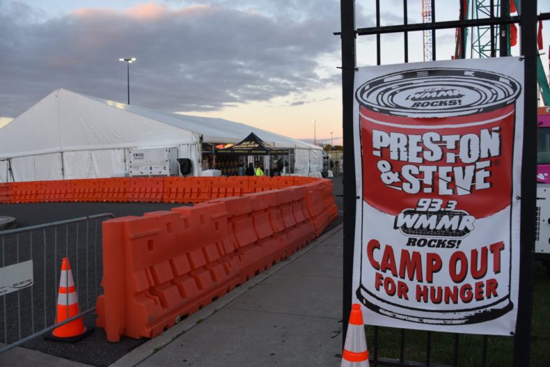 Camp Out For Hunger in Philly, image via wmmr.com 