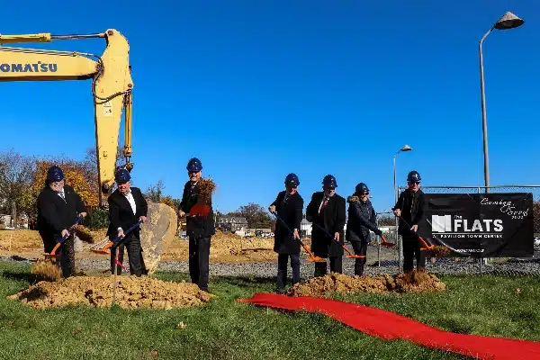 Groundbreaking on new 104-unit luxury apartment site marks start of multi-million-dollar investment with Galman Group.