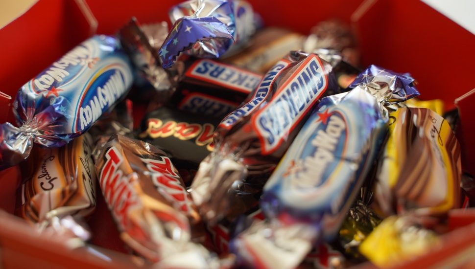 candy in a bowl