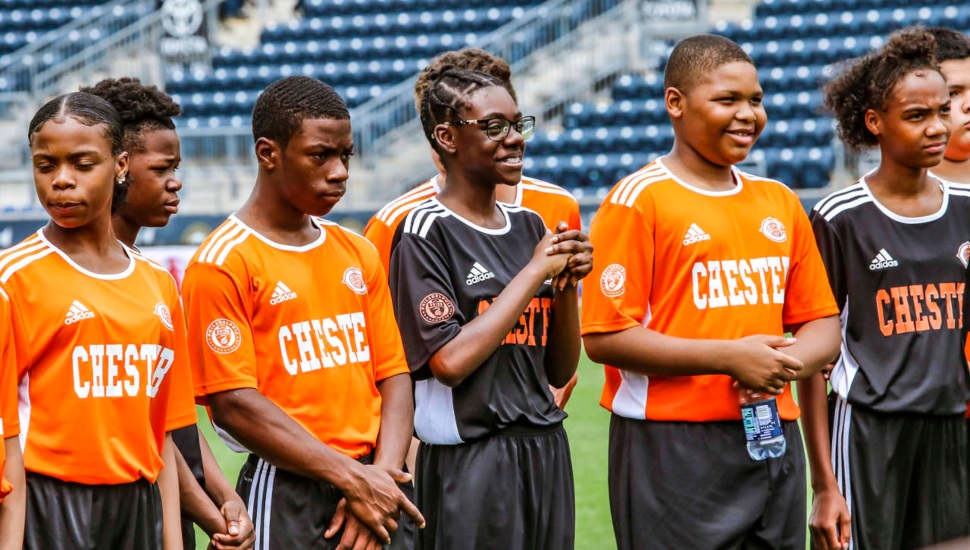 Chester High soccer players