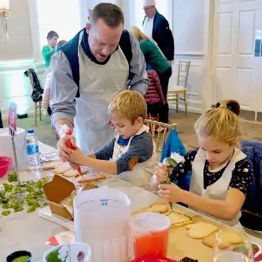 Gingerbread house workshop at Normandy Farm.