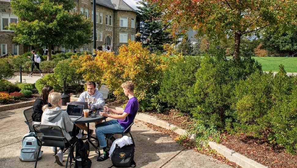 college students studying