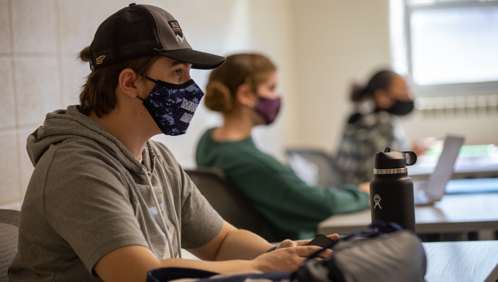 students learning