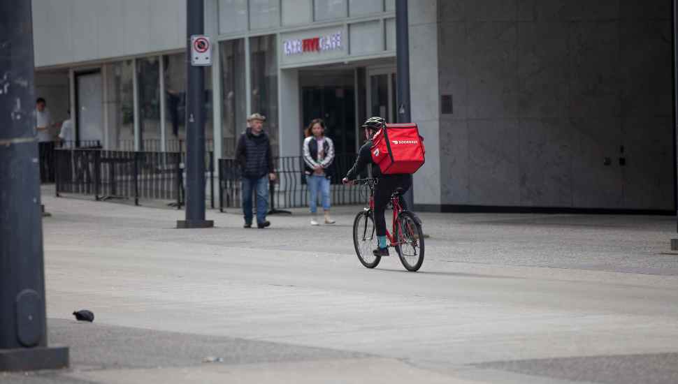 man on bicycle