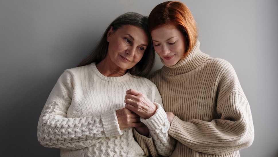 older woman with daughter